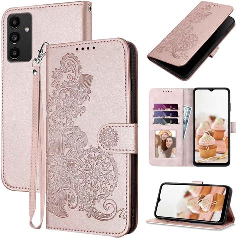 Jhwvvtf For Galaxy A54 5g Wallet Casecard Holder Kickstandcute Floral Leather A54