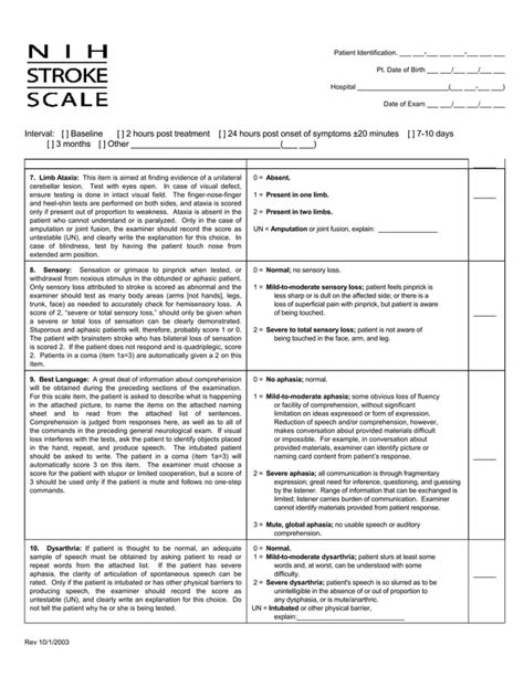 Nih Stroke Scale Pdf