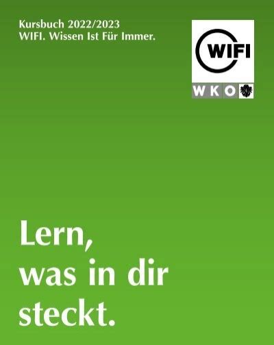 WIFI Tirol Kursbuch 2022 2023