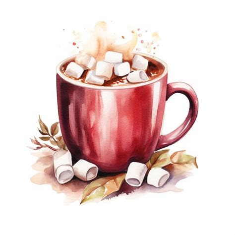 Premium AI Image There Is A Cup Of Hot Chocolate With Marshmallows On Top Generative Ai