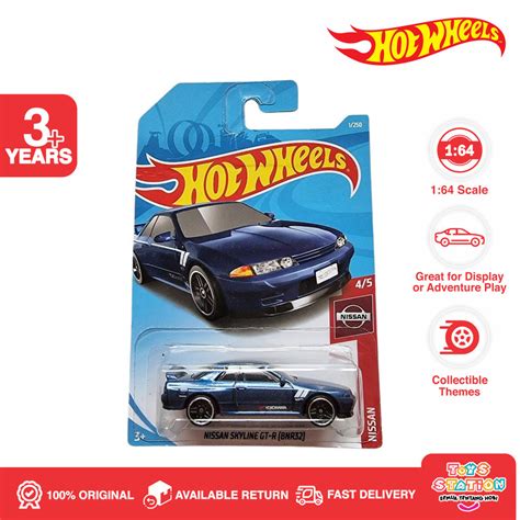 Hot Wheels Nissan Skyline Gt R Bnr Blue Yokohama Shopee Philippines