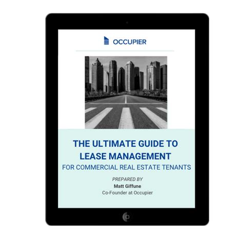 Lease Management Guide Occupier