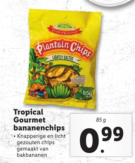 Tropical Gourmet Bananenchips G Aanbieding Bij Lidl