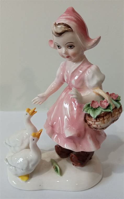 Vintage Original Arnart Creation Porcelain Dutch Girl And Boy With