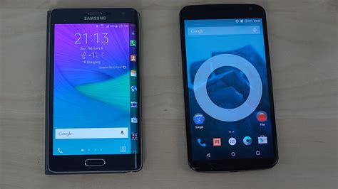 Samsung Galaxy Note Edge Vs Nexus 6 Review 4K YouTube