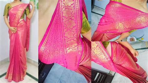 How To Wear Pre Pleated Saree Pre Pleated Saree Draping How To