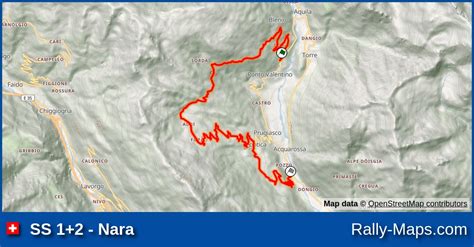 Ss Nara Stage Map Rally Ronde Del Ticino Srm Rally