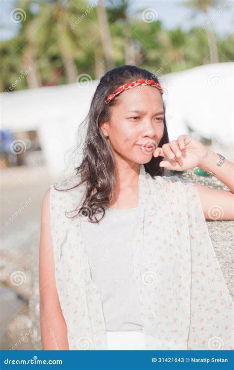 Thai Girl Portrait Stock Image Image Of Seaside Idyllic 31421643