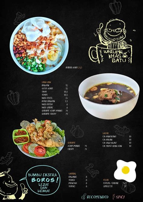 Daftar Menu Rempah Warung Khas Batu