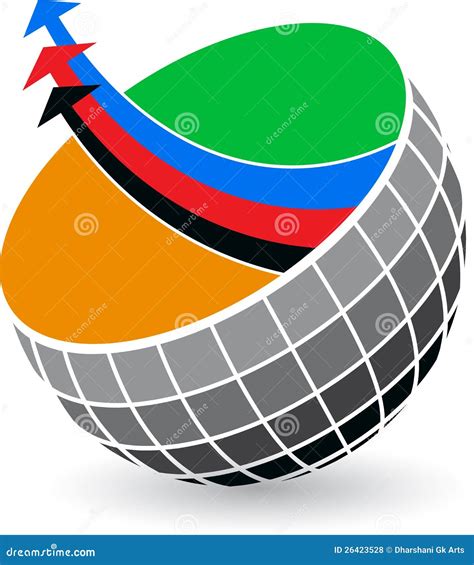 Globe Arrow Logo Stock Vector Illustration Of Planet 26423528