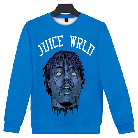 Salute To Rapper Juice Wrld 힙합 Emo Trap Lucid Dreams 3d 라운드 넥 스웨트 남성여성