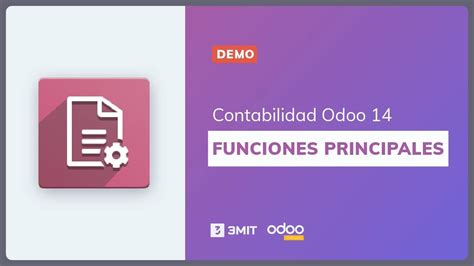 Contabilidad Odoo Conoce Las Funciones Principales Del M Dulo Youtube