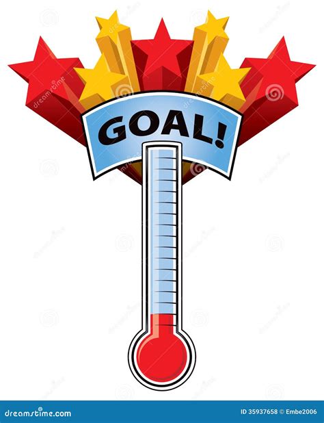 Thermometer Goal Royalty Free Stock Photos - Image: 35937658