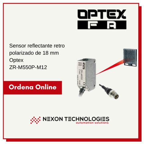 Sensor Reflectante Retro Polarizado Optex Zr M P M Nexon