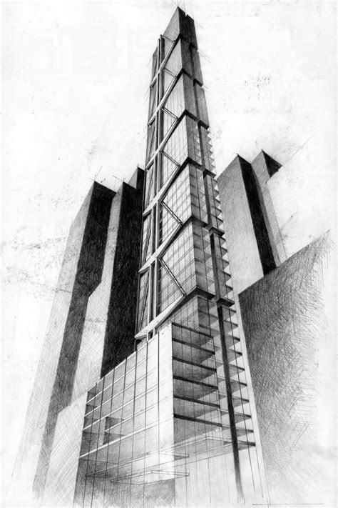 Free Building Pencil Sketch Drawing With Creative Ideas - Sketch Art and Drawing Images