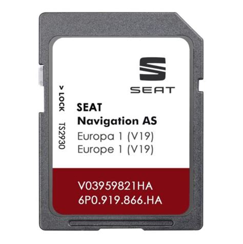 Seat As V Mib Gen Sd Card Leon Ateca Ibiza Toledo Alhambra Uk Eu