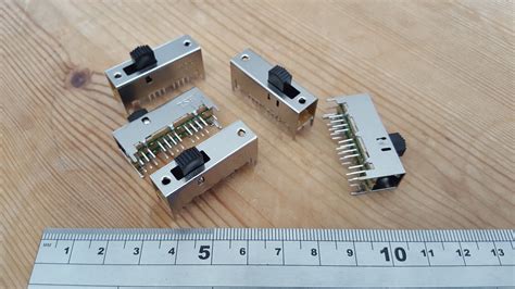 6P3T PCB Mount 24 Pin 6 Pole 3 Position Slide Switch Type SS63D01 EBay