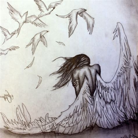 Crying Angel Drawing At Explore Collection Of