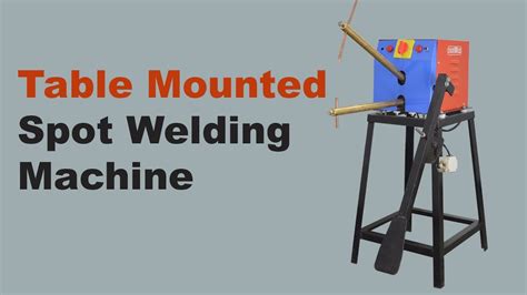 Table Mounted Spot Welding Machine Table Top Pedal Operated Spot