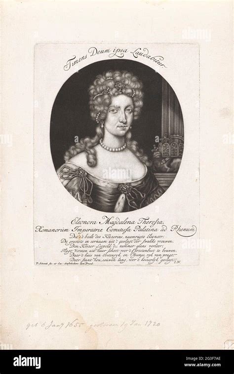 Porträt von Eleonore Magdalene Therese vorangehende Porträts und ihre