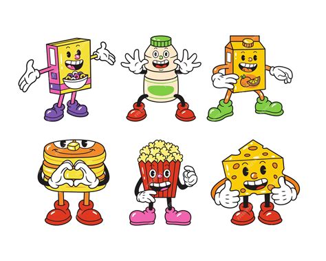 Premium Vector Cute Cartoon Cheese Character With Different