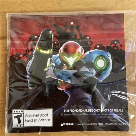 Metroid Dread Nintendo Switch Exclusive Limited Edition Bonus Pin Set