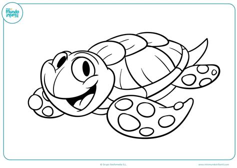 Dibujo Colorear Tortuga Imprimir Mundo Primaria