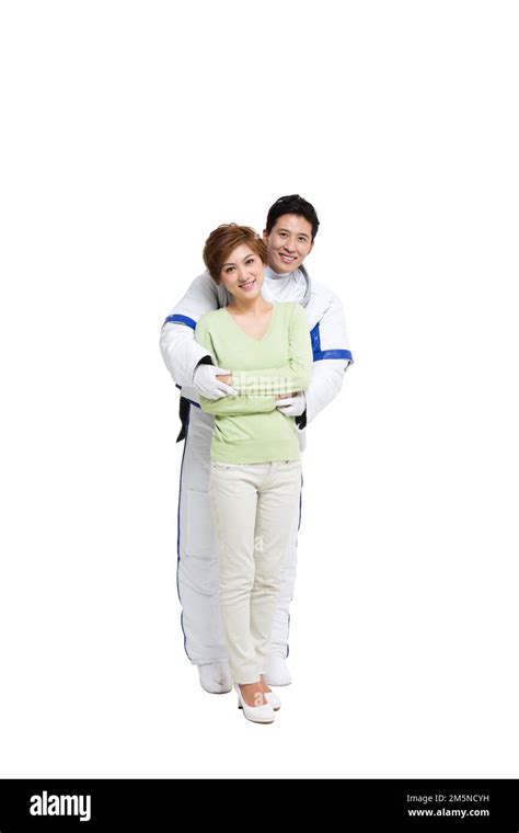 Take Astronauts Lovers Stock Photo Alamy