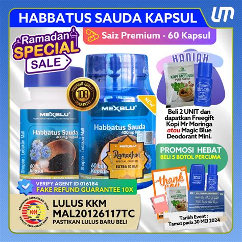 Kapsul Habbatus Sauda Mexblue By Magic Blue Lulus KKM Black Seed