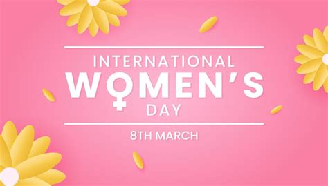 International Women S Day Banner Vector Art At Vecteezy