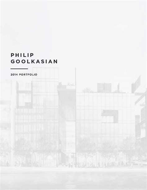 Architecture Portfolio Cover – Sketsa