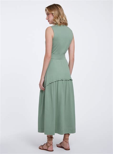 Vestido Bella Verde Midi Bo Bô Feminino 15 05 3224 Bo Bô Loja