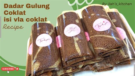 Super Lumer Resep Dadar Gulung Coklat Isi Vla Coklat YouTube