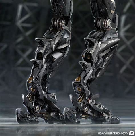 Mechanical Legs Mike Hill Robot Concept Art Concept Art World