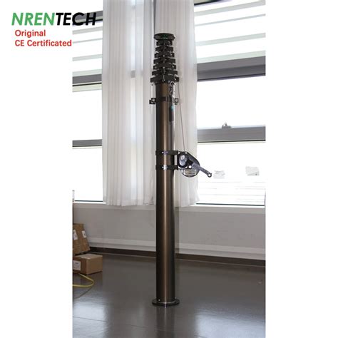 Telescopic Mast Manual Operation M Height Kg Payloads Aluminum