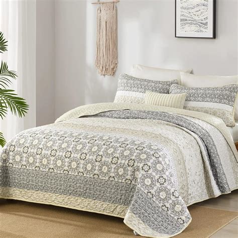 Wongs Bedding Parure De Lit Pi Ces En Microfibre Avec Courtepointe