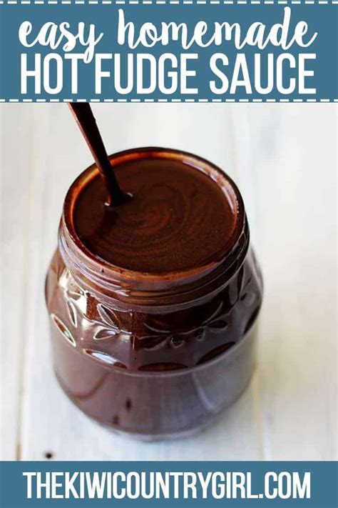 Homemade Hot Fudge Sauce The Kiwi Country Girl