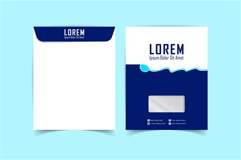 A4 Envelope Design With Front And Back Graphic By Ju Design · Creative Fabrica