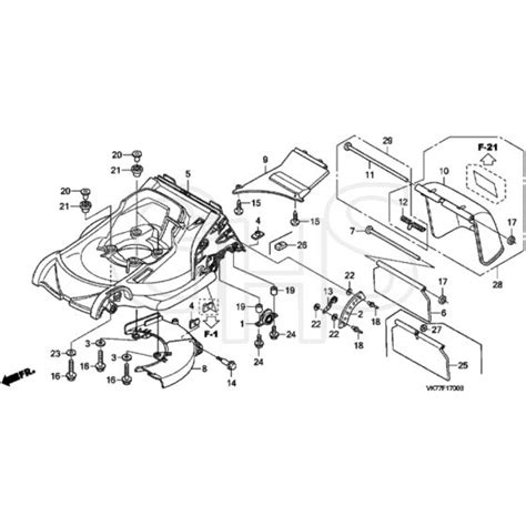 Honda Hrx C Pde Matf Cutter Housing Diagram Ghs