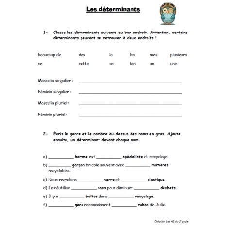 9 pages d exercices sur les déterminants