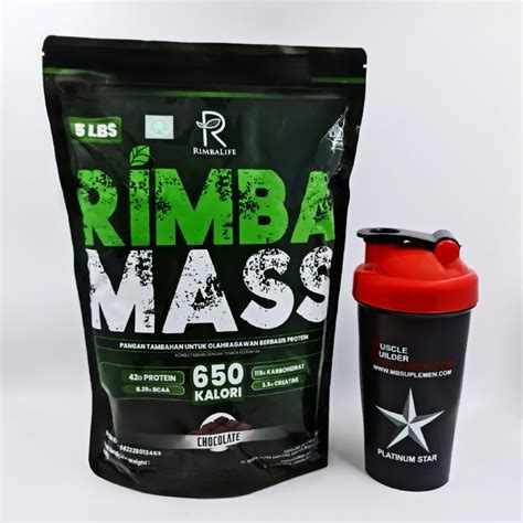 Jual Rimba Mass 5 Lbs 2250 Grams Rimbalife Life 5lbs 5lb Lb Pro Gainer