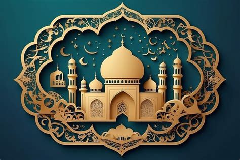 Premium Photo Greeting Text Of Eid AlAdha With Papercut Lettering Design