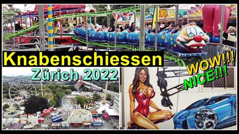 Knabenschiessen Z Rich Chilbi Kirmes Stadt Z Rich Schweiz