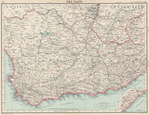 The Cape Inset Map Of Pondoland By Bartholomew John 1924 Map