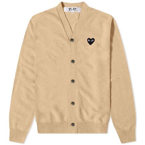 Comme des Garcons Play Cardigan Beige | END.