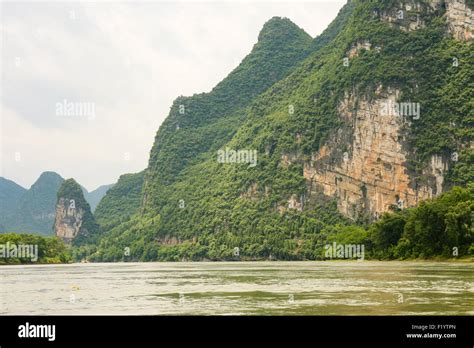 Beautiful karst mountains li river Stock Photo - Alamy