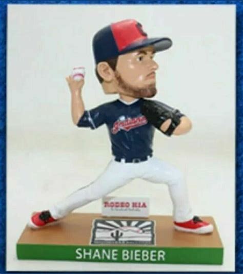 Shane Bieber 2020 Spring Training Game Cleveland Indians Bobblehead Sga