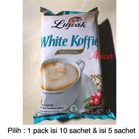 Jual KOPI LUWAK WHITE KOFFIE ORIGINAL 1 Pack 10 Sachet Dan 5 Sachet