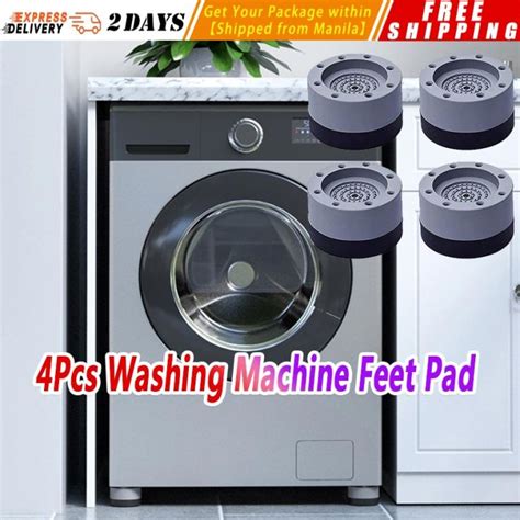 【4pcs Washing Machine Feet Pad】universal Anti Vibration Feet Pads Washing Machine Rubber Mat