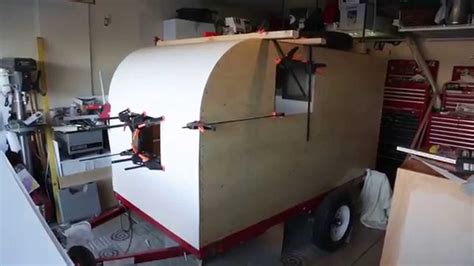 Teardrop Trailer Build Aluminum Skin Youtube